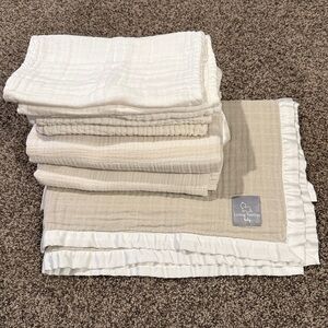 Baby Swaddle & Burp Cloth Bundle